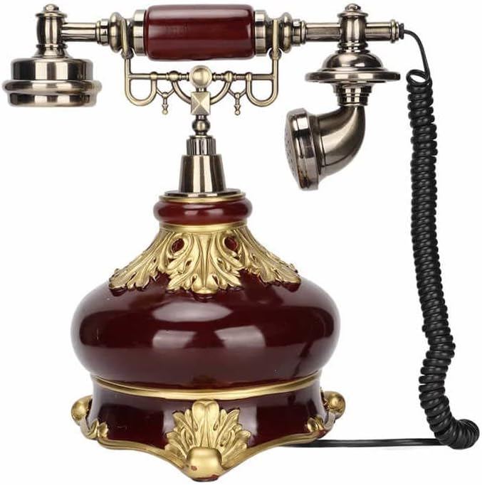 SJYDQ Гроздобер Телефонски антички телефонски функција за складирање на дневна соба за спални соби за канцеларија
