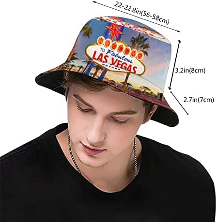 Капа од корпа во Лас Вегас, мода пакувано отворено патување сонце рибарска капа капа за мажи жени тинејџери