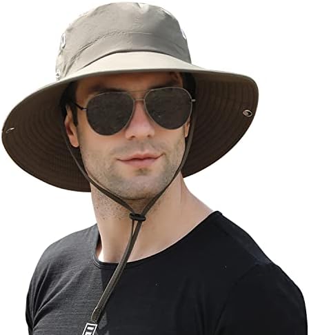 Широк риболов капа за мажи upf 50+ Сафари пешачење сонцето капа за пакувања водоотпорна летна плажа буни капа капа за мажи жени