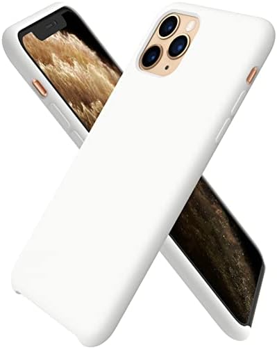 Орнарто Течен Силиконски Случај за iPhone 11 Pro Max, Тенок Течен Силиконски Случај Со Отворено Дно, Мек Гел Гумен Капак За iPhone