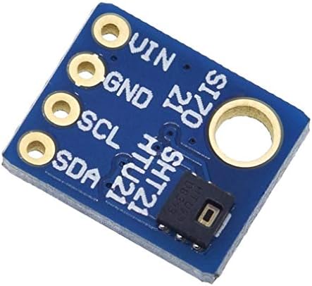 Hiletgo 2PCS SI7021 GY-21 Индустриски сензор за висока прецизност на влажност I2C IIC интерфејс за Arduino ниска моќност CMOS IC модул