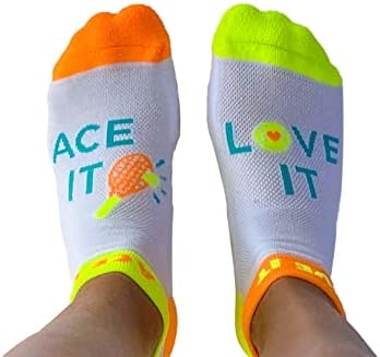 Моите сокси стапала Атлетски перформанси на глуждот чорапи-светла и забавно трчање чорапи со мотивациски и инспиративен дизајн