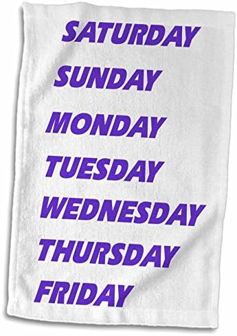 3drose florene календари - Виолетова денови на недела на бело - крпи