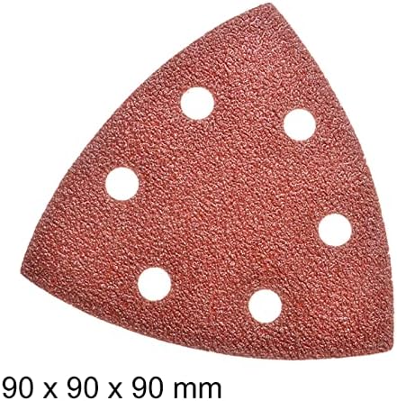AVKART 100PCS Триаголен диск за пескарење 90мм Сандер кука јамка Шандрични абразивни алатки за пескарење за пескарење 40-2000