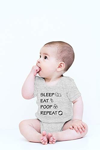 Спијте, јадете, измет, повторете - Смешно бебе дневни задачи - Симпатично новороденче едно парче бебешко тело
