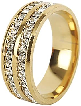 2023 година Нови два универзални прстени со целосни прстени прстени за жени на мажи и дијамантски прстени за тинејџери момчиња