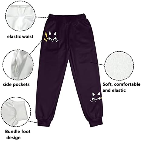 Dreaweet џемпери за тинејџерки 4-15 години дише момчиња џогер панталони спортски панталони деца активна облека со џебови
