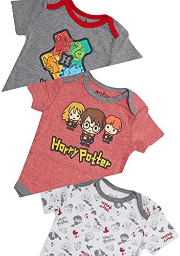 Подарок за кратки ракави за бебиња Хари Потер, мултипак подарок за девојче или момче