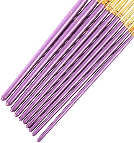 WXBDD 10pcs/Постави сина виолетова уметничка уметничка боја за бои сет најлон акварел за коса акрилно масло за сликање четки за цртање