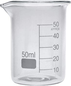 Ласифи боросиликатно стакло 50 ml чаша 3.3. + Пластична чаша 50мл