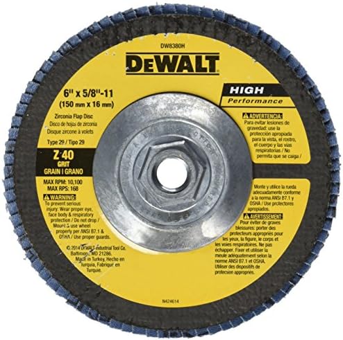 Dewalt DW8380H 6-инчен x 5/8-инч-11 40g тип 29 КС-размавта диск