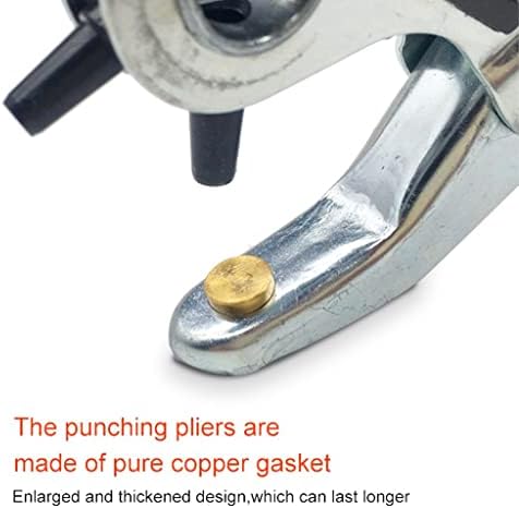 Минлиа шиење кожен појас дупка за дупки Puncher Puncher luck Clugn Belt Dunch Puncher Punching Pliers за кожа, ткаенина, хартија