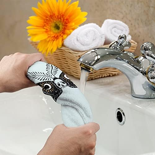 Череп јастреби молци крпи за рака лице за миење на телото, меки мијалници со слатки печатени за кујнски хотел секојдневна употреба