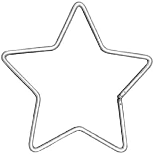 ЈУТИРА 12 Инчен Ѕвезда Облик Сон Фаќач Карики Метална Ѕвезда Жица Венец Форма Макраме Ѕвезда Прстен За Занаети Сонувач, Макраме Ѕид Виси Проекти,