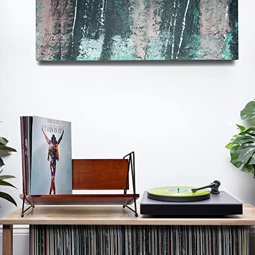 Складирање на винил рекорд, одговара на 7 ”-12” записи, чувајте до 120Albums, уникатен изглед и умен дизајн се посоодветни за поставување