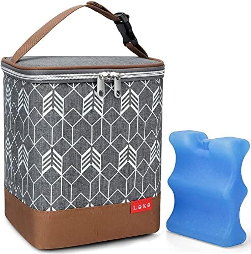 Торба За Шише За Бебиња лекебаби Со Пакет Мраз Одговара На 4 Шишиња За Бебиња, Торба За Ладилник За Мајчино Млеко За Нега На