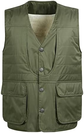 Менс елек палто блузи бушава јакна опремена надворешна облека со повеќе џеб со целосна зип-ап-ап-на-врвови за термички тренинзи