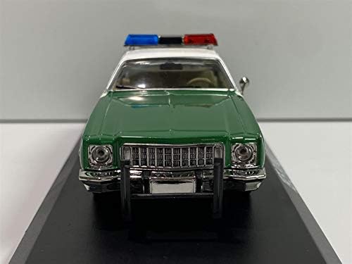 Greenlight 1975 Plymouth Fury Chickasaw County Sheriff Green and White 1/43 Diecast Model Car 86595