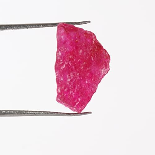 9,85 КТ. Природно заздравување на Реики, груба сурова црвена рубин скапоцен камен за кристална терапија, балансирање на чакра, медитација, тампување