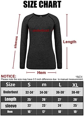 3-4 пакувања суво вклопуваат маичка со долг ракав за жени влага за влага со долги ракави, кои вршат компресија на отворено, врвови