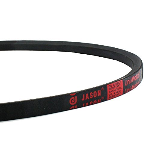 JASON INDUSTRIAL B44 5L470 V-појас, B/5L дел, природна гума/SBR/полиестер, 47 надворешна должина, 21/32 горната ширина, 13/32 дебела