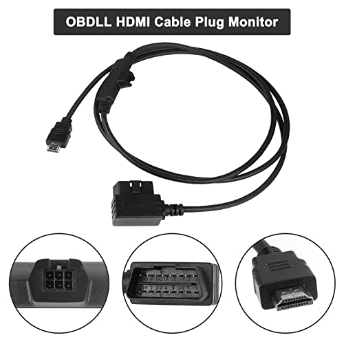 Кабелскиот приклучок OBDII до HDMI Монитор Компатибилен со Edge CS2 CTS2 CTS3 приклучок Монитор Заменете го бројот на делот H00008000