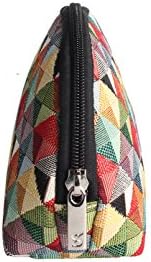 Сигнаре таписерија козметичка торба торба за Шминка За Жени Со Шарен Геометриски Дизајн