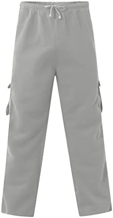 Машки опуштено вклопување карго панталони за влечење мулти џеб обични панталони за пешачење спортски панталони со џемпери на отворено