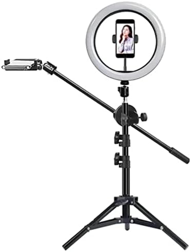 Mxiaoxia RGB Фотографија Видео прстен светлосен круг Пополнете осветлување фото студио Телефон селфи ламба со статида за столб за бем рака