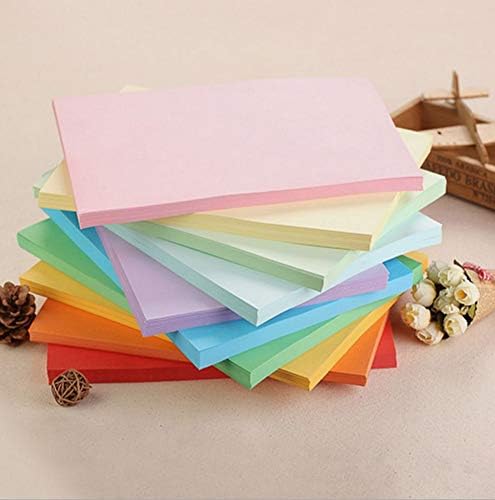 100 листови A4 боја копија хартија повеќенаменска двојна еднострана печатење на оригами печатење хартија за преклопување 10 бои ракотворби