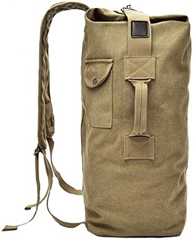 Воена торба за дуфели со врвен товар со двојно каиш платно ранец Армијата Патување б