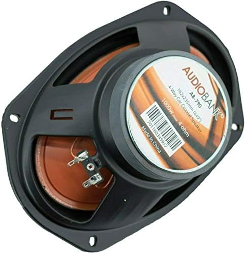AudioBank 2x AB-790 6x9 -inches 1000 Watts Peak Power за пар и 300 Watt RMS Power 4-насочен автомобил со аудио коаксијални звучници