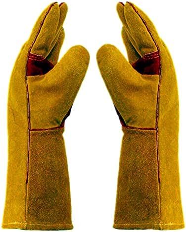 Залак доказ за ракавици кожа за ракување со животински производи од ракавици засилени подложни палми за градинарство за гребење