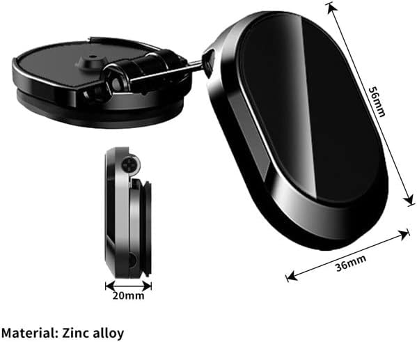 AIIONP 2023 Нова легура за преклопување магнетски држач за магнетни автомобили, 360 ° ротационен држач за монтирање на телефонот, Универзален