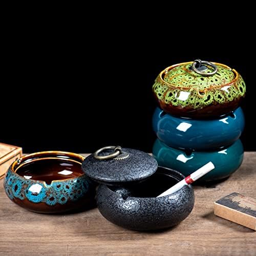 Елен керамички пепелник нордиски модерна креативна печка за промена на печка Процес на дневна соба Декорација против летање пепел