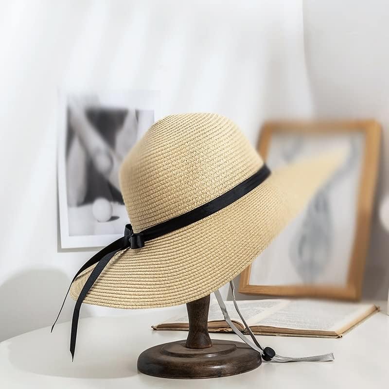 ZSEDP BRIM BOUKNOT Капчиња дами лето сончево капаче за прилагодување на јажето на плажа