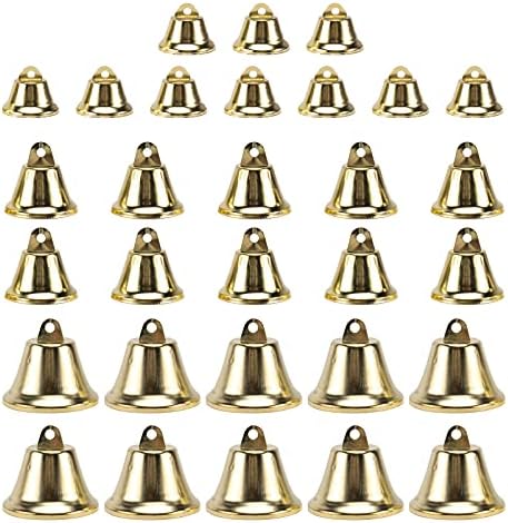 ВАЛИКЛУД 30 парчиња Гроздобер Мини Божиќни Ѕвона Од Џингл Метални Мали Ѕвона Ветер Ѕвона За САМ Занаетчиски Ѕвончиња Накит