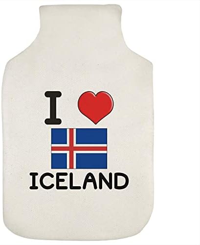 Азиеда „Јас го сакам капакот за шише со топла вода на Исланд“