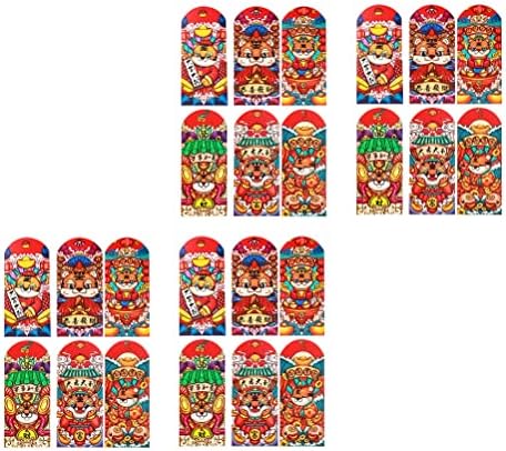 Кабилок 24 парчиња Тигарска Година Црвени Пликови Кинески Фестивал Подарок 2022 Пакети Со Пари
