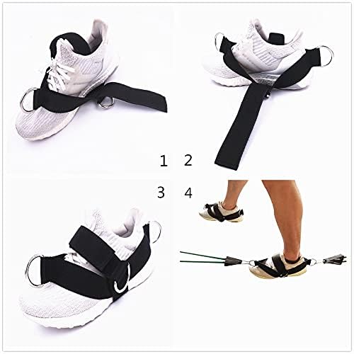 WYFDP 4 D - Rings Rings Strap за кабелски машини и ленти за отпорност жени/мажи големини глувци за нозе за вежбање за фитнес теретана