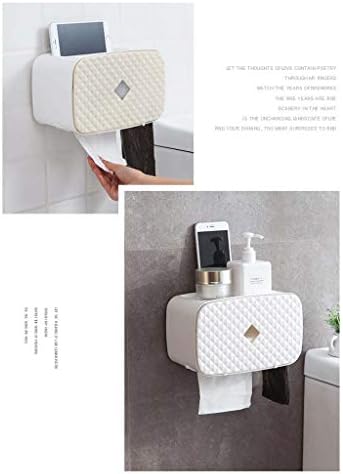 Држач за тоалети fxbza wallид монтирање мултифункционален држач за тоалетни ролни самостојно водоотпорно без диспензерот за