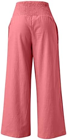 Niantie постелни панталони за жени палацо плус панталони плус големина плус големина печатено лето баги ситни ленти панталони
