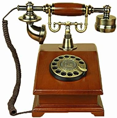 Ретро Старомоден Телефон Европски Антички Телефонски Ротирачки Телефони За Бирање Ретро Фиксен Телефон За Биро, Телефон Со Кабел За