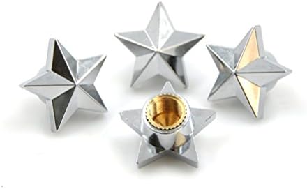 Пет-точен starвезда во форма на starвезда во форма на круна/рамнини на тркала Воздушен вентил матични капачиња за автомобил со камион