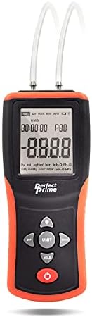 PerfectPrime AR168, Професионален дигитален мерач на притисок на воздухот и манометар за мерење на мерачот и диференцијален притисок ± 20,68kpa