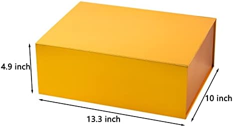 Голема кутија за подароци 13.3x9.6x4.9 инчи, кутија за подароци што може да се склопуваат со магнетски капак, цврсти пакувања за подароци Декоративни