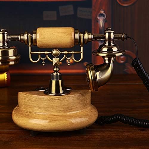 Мевида Механичко двојно ринг-фиксни фиксни европски телефонски дома жичен ретро стариот телефон Американски антички копче без раце
