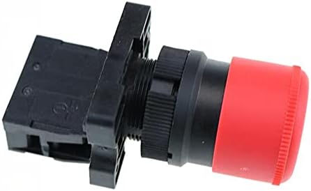 Neyens 22mm NC Црвен прекинувач за копче за итни случаи за стоп+NC AC660V/10A XB2-BS542