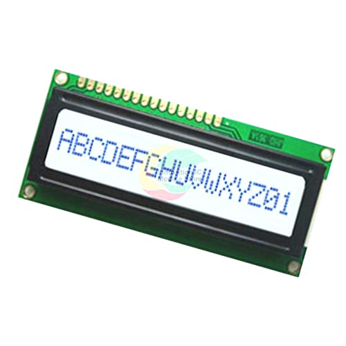 1601 ЛЦД -екранот табла 16x1 Карактер LCD дисплеј модул 5V 16 интерфејс со единечен ред LCM Stn SPLC780D / KS0066 Возач за Arduino