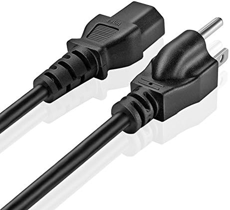 Omnihil 8 стапки AC моќна кабел компатибилен со Epson Power Lite 1781W преносен проектор